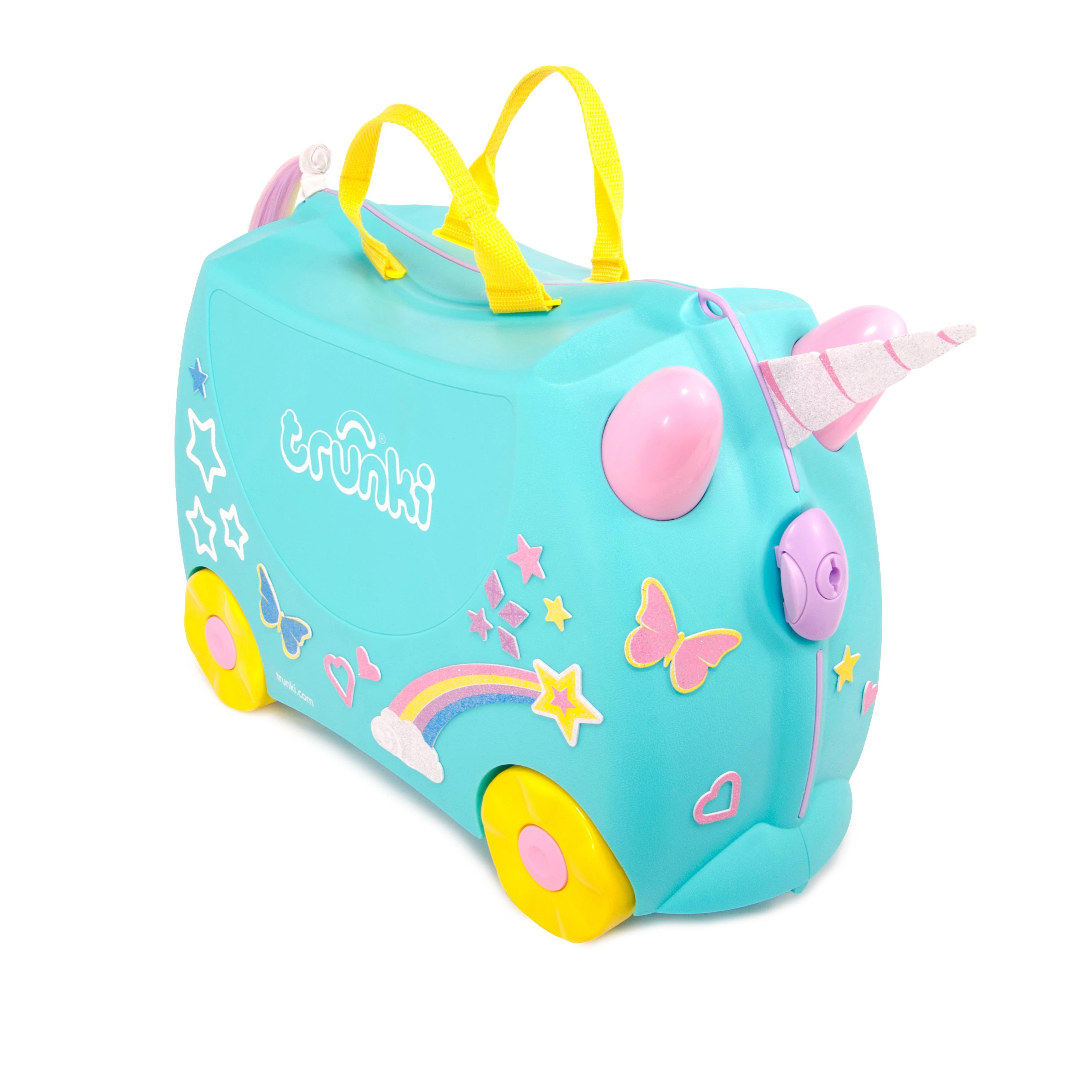 Trunki kelioninis lagaminas su ratukais vaikams | Vienaragis Una