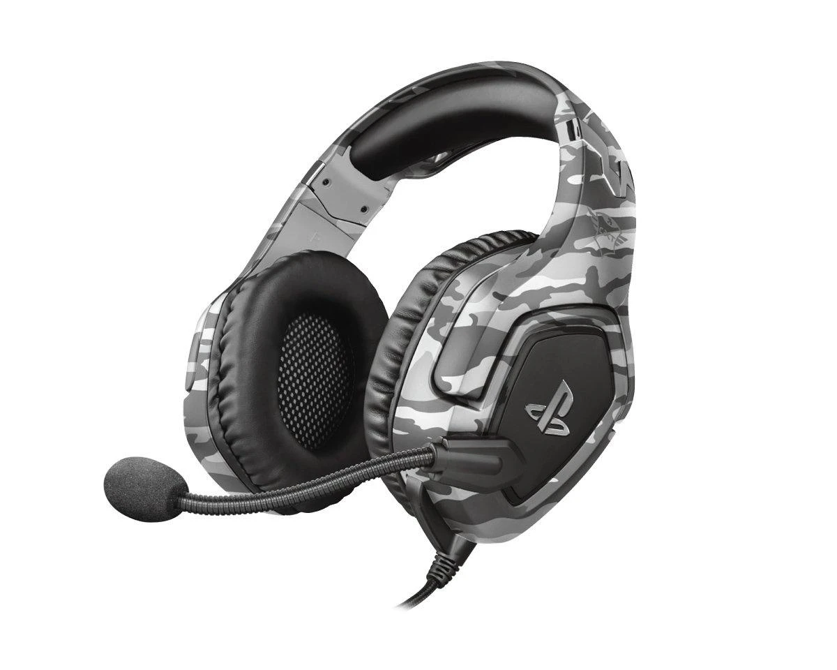 Žaidimų ausinės Trust GXT 488 Forze-G PS4 Ausinės Žaidimams PlayStation® official licensed product, Pilkos, 23531