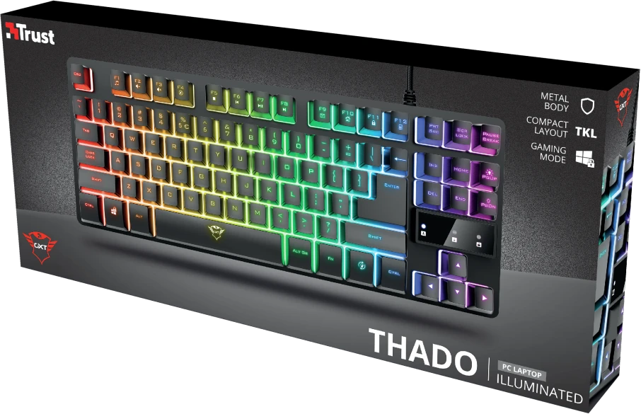 TRUST GXT833 THADO TKL Klaviatūra ND