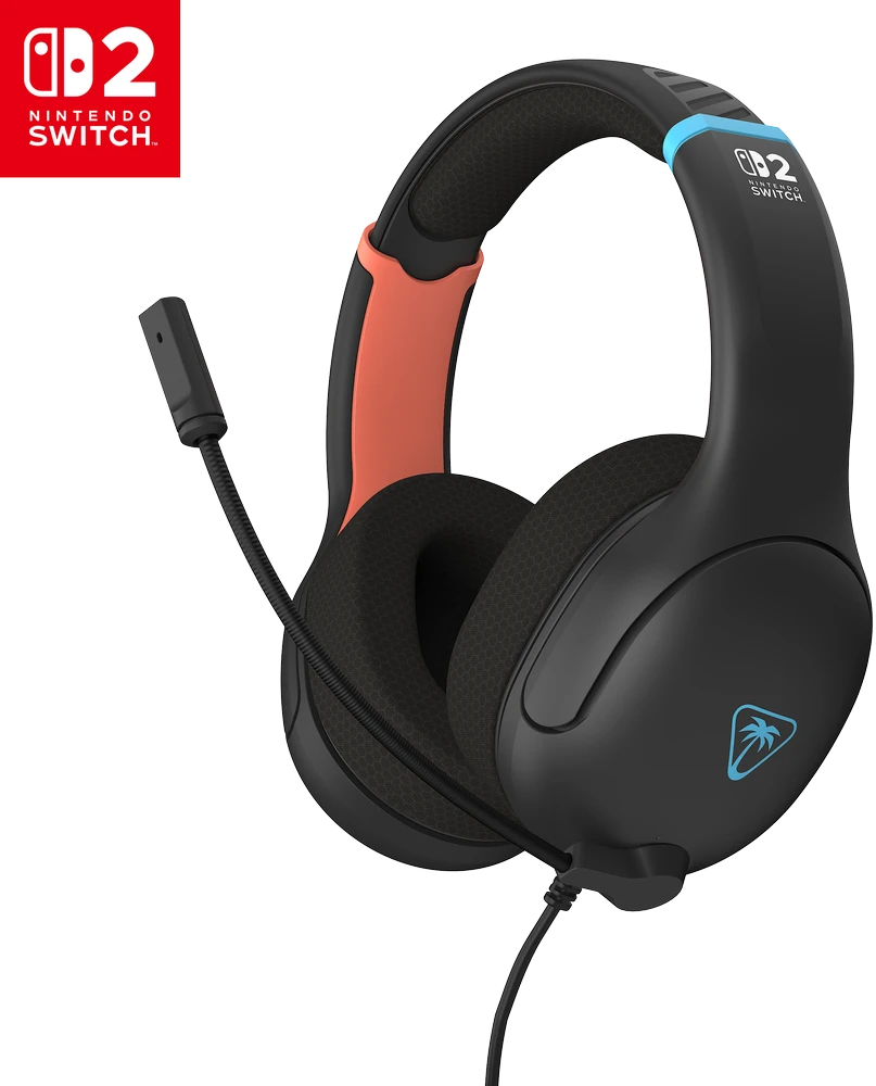 „Turtle Beach Airlite Fit“ ausinės, juodos spalvos, skirtos „Nintendo Switch™ 2“