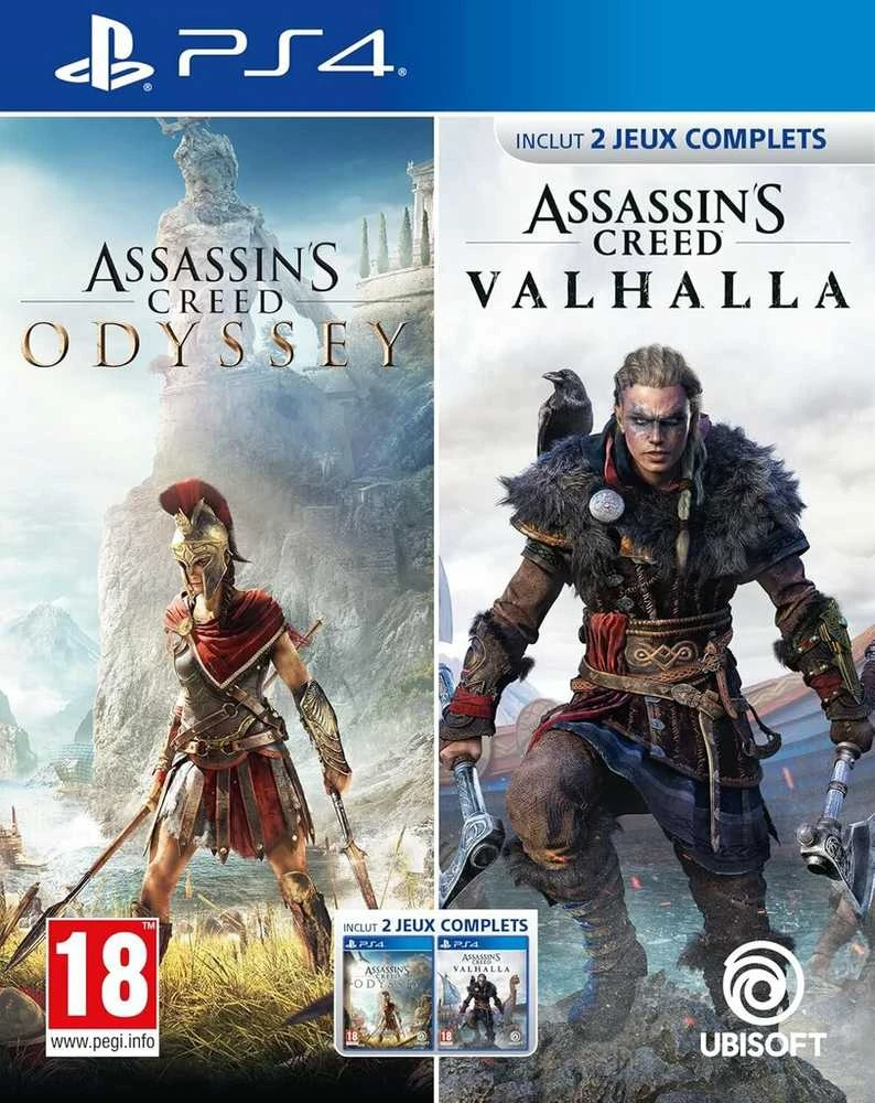 „Ubisoft Assassin's Creed Odyssey“ + „Assassin's Creed Valhalla“ PS4