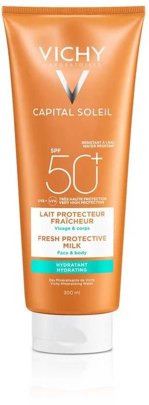"Vichy Idéal Soleil" apsauginis veido ir kūno pienelis nuo saulės Spf50 300ml