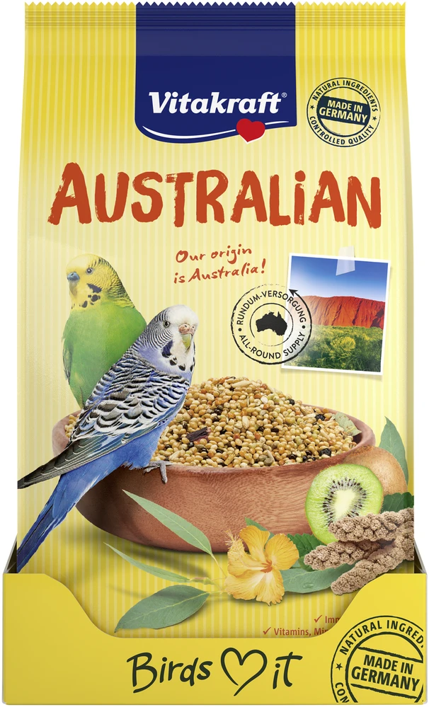 Paukščių maistas - VITAKRAFT Australijos papūgos papūgos 800g grūdų be sojų