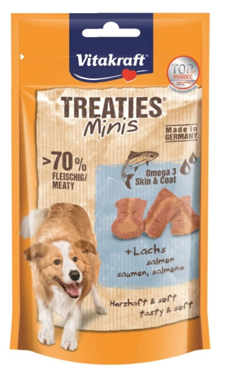 Šunų Skanėstai - Vitakraft Treaties Minis Lašiša 48 g