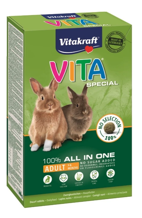 Triušių Maistas - Vitakraft Vita Special Suaugusiems 600g