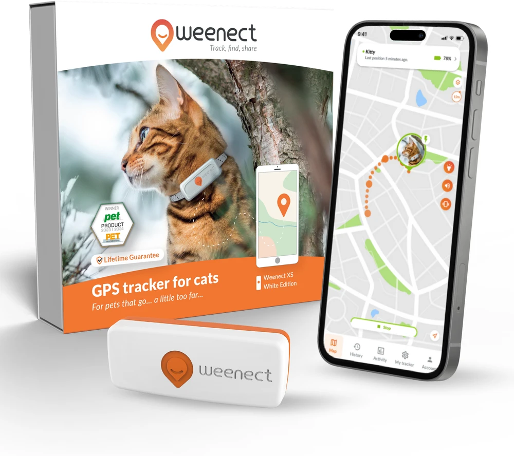 GPS sekiklis pokalbiams – „Weenect XS“ („Baltas Edition 2023“)