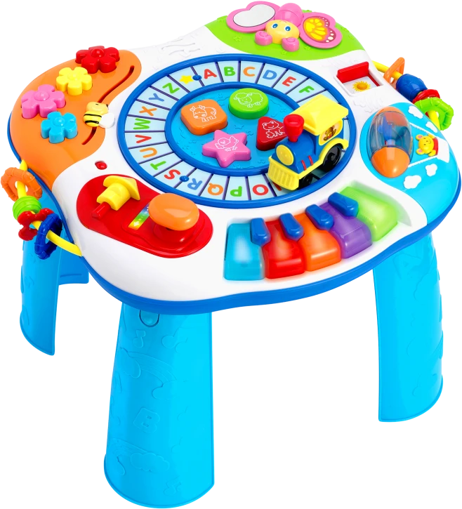 Winfun Edukacinis žaislinis staliukas "Letter Train & Piano Activity Table", žaislas lenkų k. (000801)