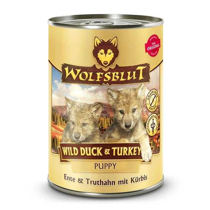 Wolfsblut - Laukinių ančių šuniukų šlapias ėdalas - 395 g