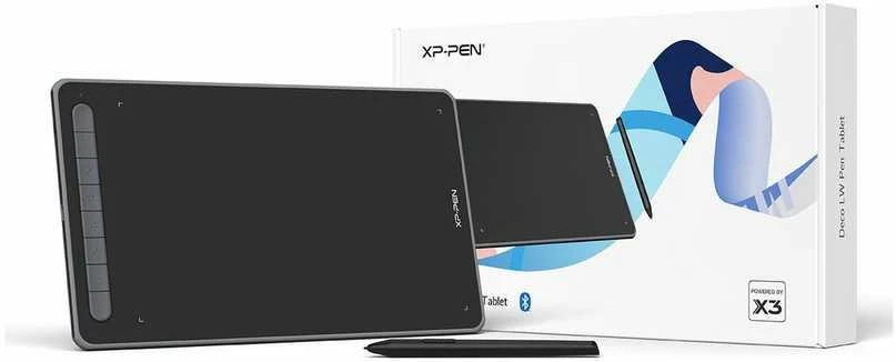 XPPen Grafikos planšetė - XP-Pen Deco LW, slėgio jautrumas, be baterijos pieštukas