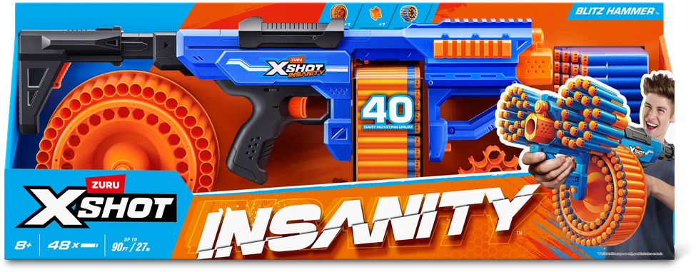 *****ZURU X-SHOT InsanityBlitz Hammer 36917 58569