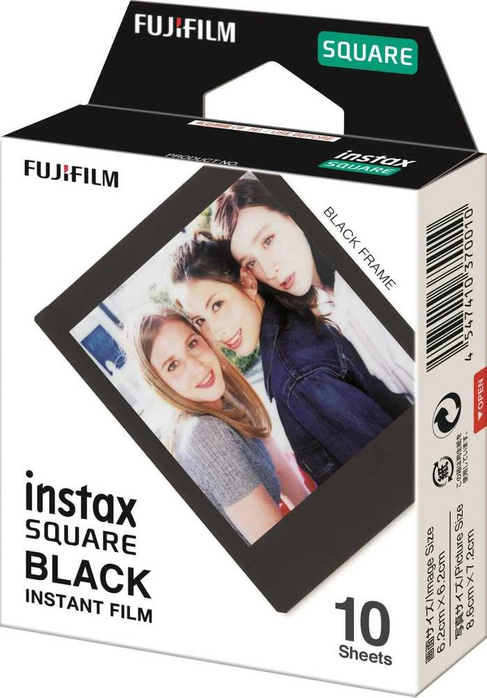 Fujifilm | Instax Square Momentinis filmas Juodas | Blizgus | Kiekis 10
