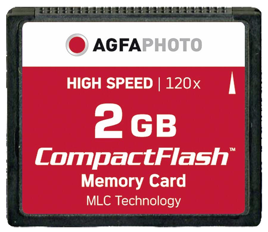 Atminties kortelė AgfaPhoto Compact Flash 2GB didelės spartos 120x MLC