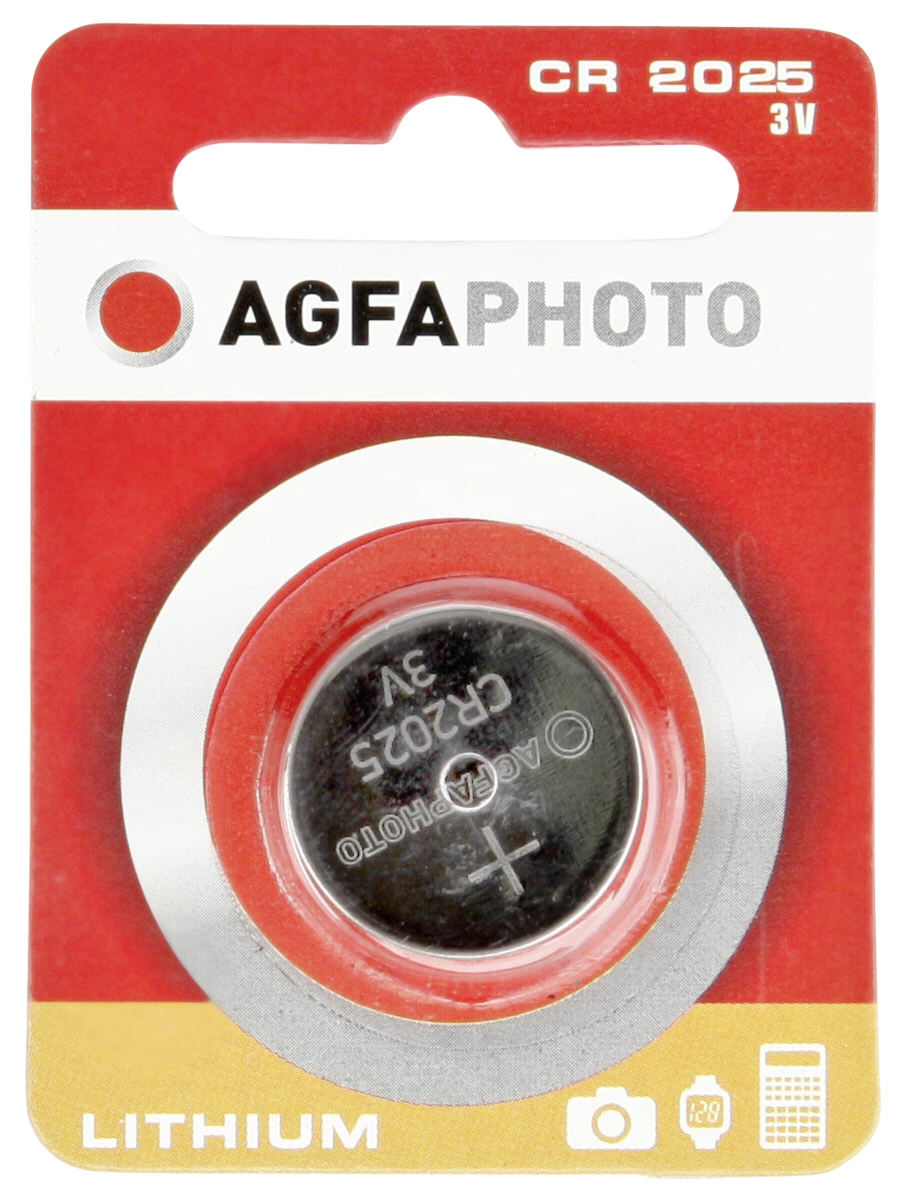 AgfaPhoto CR2025 ličio baterija pakuotėje