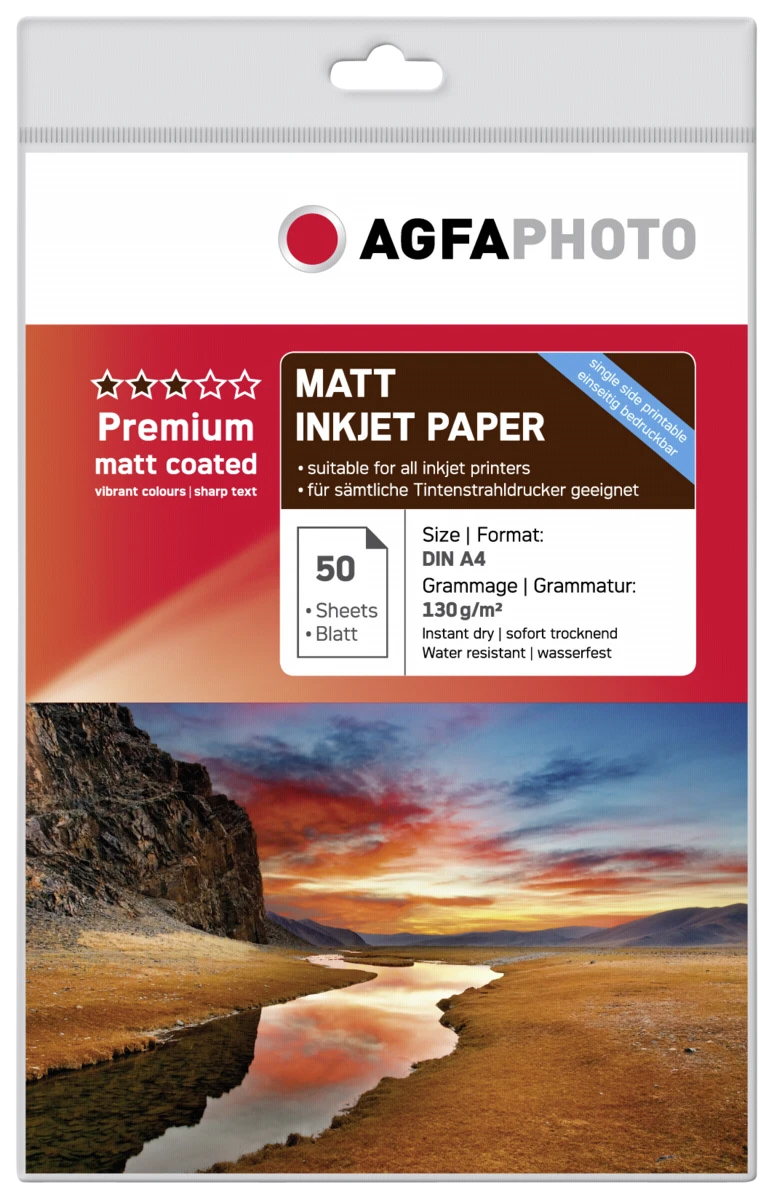 AgfaPhoto Premium matinis padengtas 130 g A 4 50 lapų