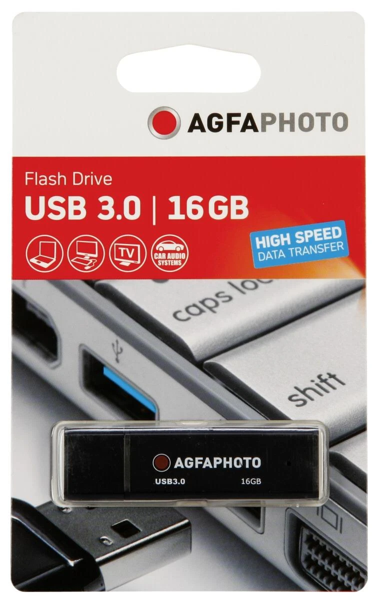 AgfaPhoto USB 3.0 juodas 16GB