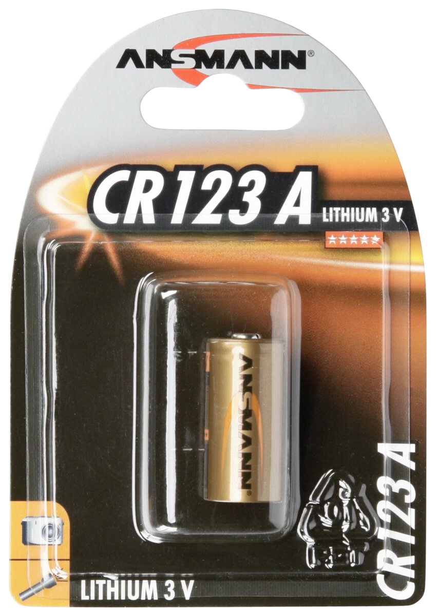 Ansmann CR123A ličio baterija pakuotėje