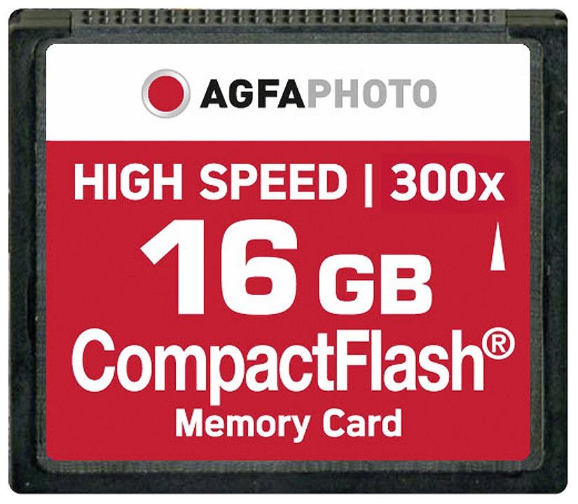 Atminties kortelė AgfaPhoto Compact Flash 16GB didelės spartos 300x MLC