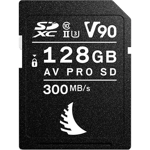 Angelbird SD 128GB V90 kortelė iš priekio