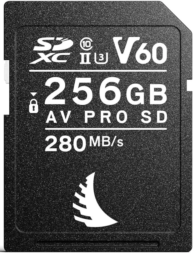Angelbird AV PRO SD MK2 256GB kortelės priekinė pusė