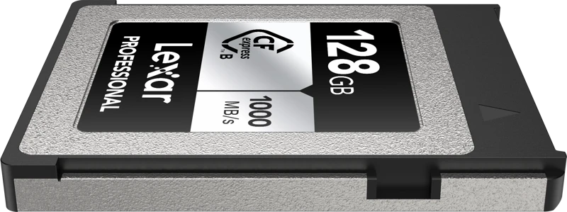 Lexar CFexpress B 128GB kortelė kampu