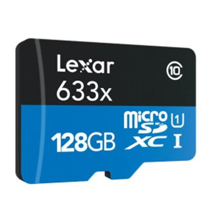 Atminties kortelė Lexar | Didelio našumo 633x | UHS-I | 128 GB | micro SDXC