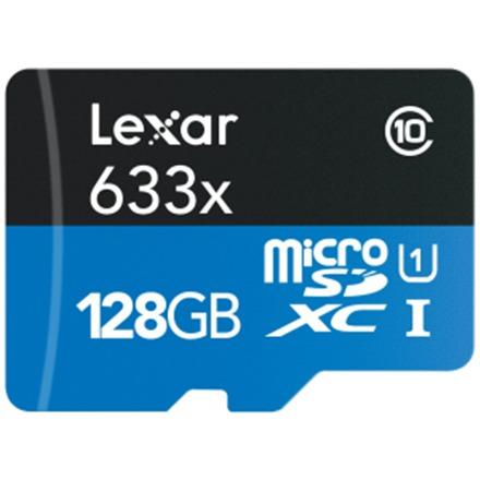 Atminties kortelė Lexar | Didelio našumo 633x | UHS-I | 128 GB | micro SDXC