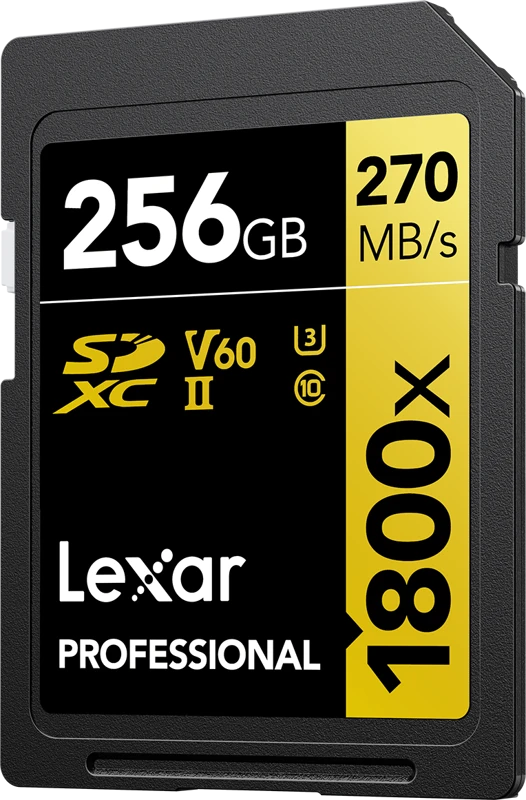 Lexar Professional 256GB SD kortelė su geltona etikete