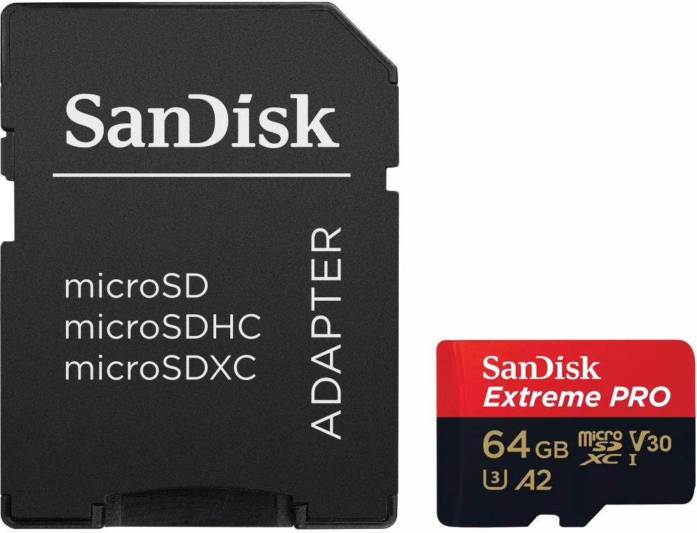 Atminties kortelė SanDisk Extreme PRO microSDXC™ UHS-I CARD, 64 GB