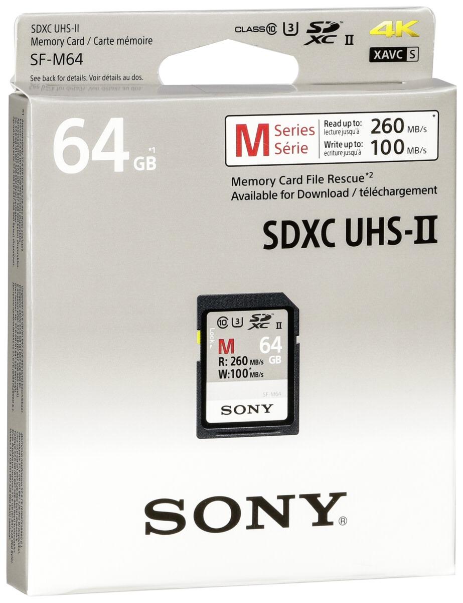 Atminties kortelė Sony | SF-M64 | 64 GB | Micro SDXC | Flash atminties klasė 10
