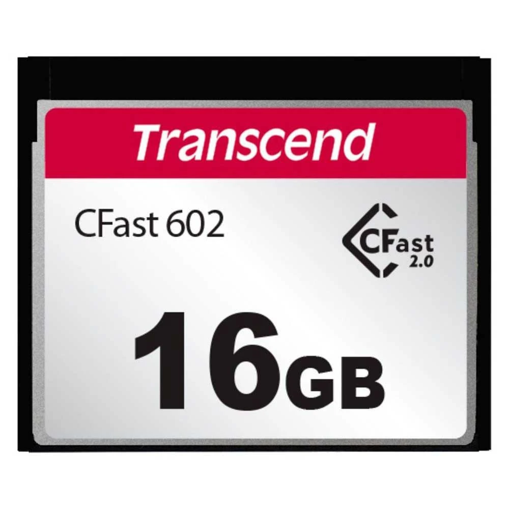Transcend CFast 2.0 16GB atminties kortelė iš priekio