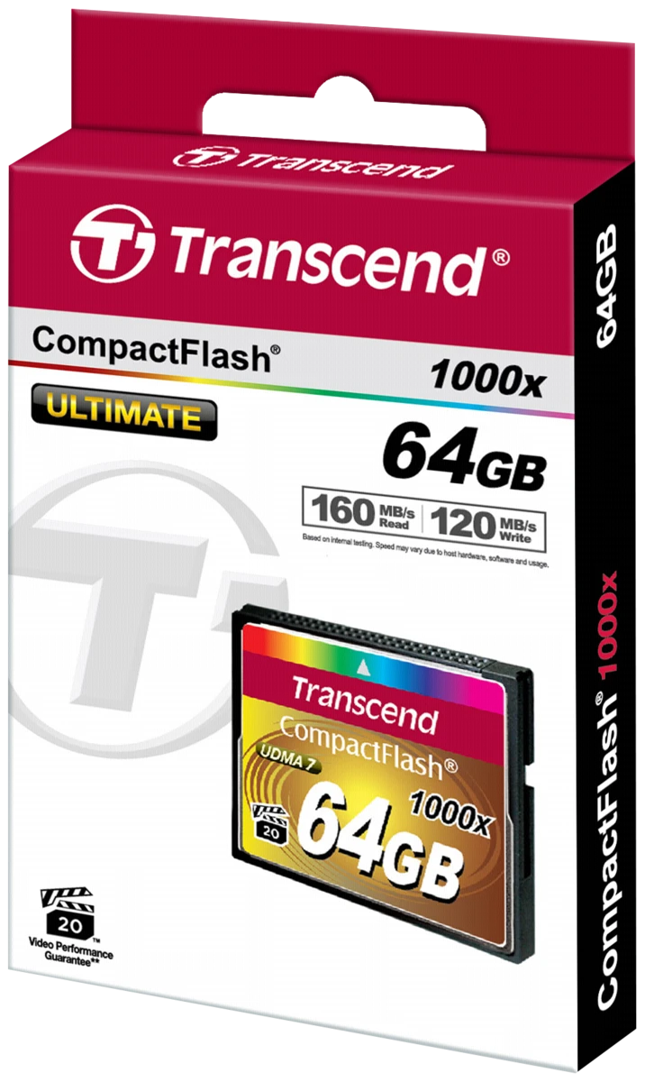 Atminties kortelė Transcend Compact Flash 64GB 1000x