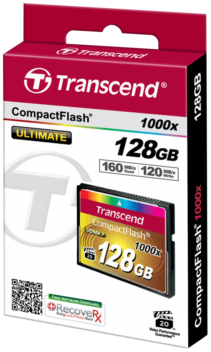 Atminties kortelė Transcend Compact Flash 128GB 1000x