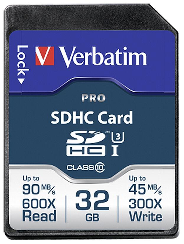 Atminties kortelė Verbatim SDHC Card Pro 32GB Class 10 UHS-I