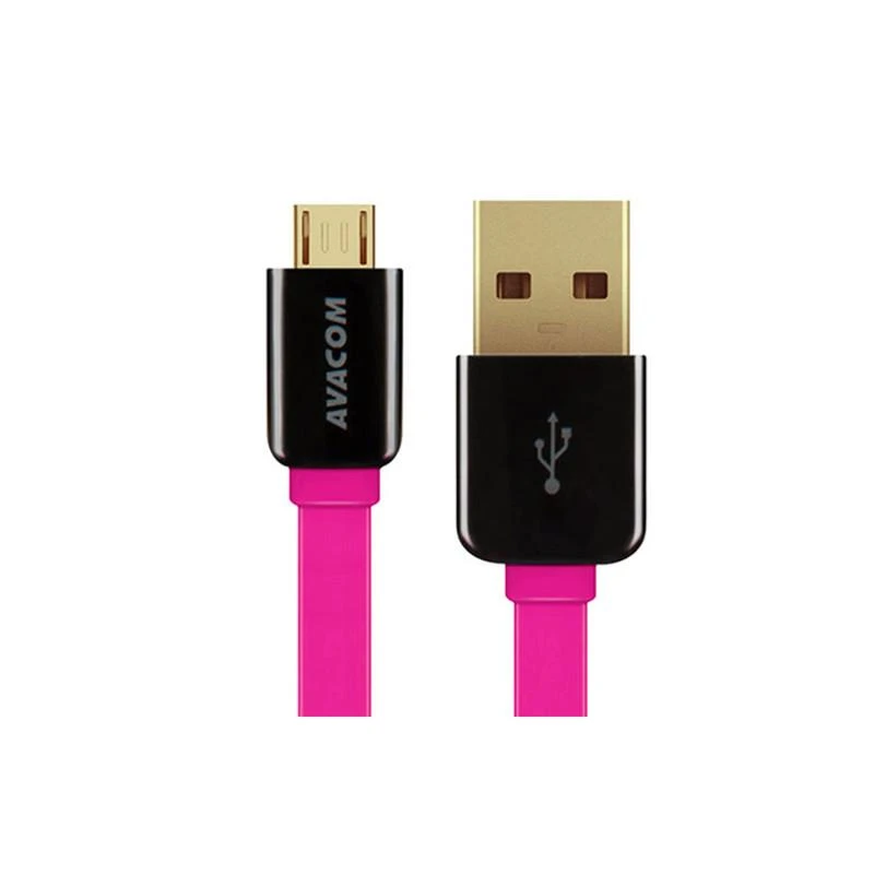 AVACOM MIC-120P USB CABLE - MICRO USB, 120CM, Rožinis