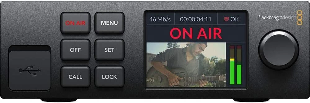 Blackmagic Web Presenter HD prietaiso priekinis skydelis