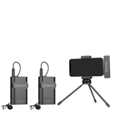 „BOYA BY-WM4 Pro-K4“, bevielio mikrofono sistema, skirta „iOS“ įrenginiams, 2,4 GHz, juoda / BOYA10162