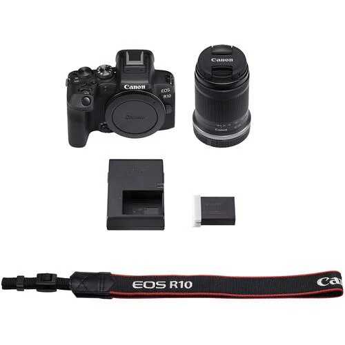 „Canon“ | D.CAM EOS R10 RF-S 18-150 IS STM EU26 | 24,2 megapikselių | Vaizdo stabilizatorius | ISO jautrumas (maks.) 32000 | „Wi-Fi“ | Vaizdo įrašymas | Rankinis valdymas | CMOS | Juodas