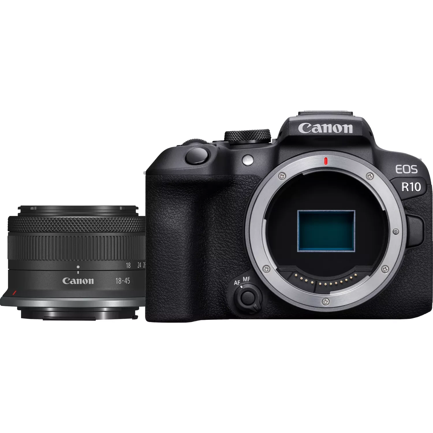 „Canon EOS R10“ + RF-S 18–45 mm F4,5–6,3 IS STM (F/4,5–6,3 IS STM)