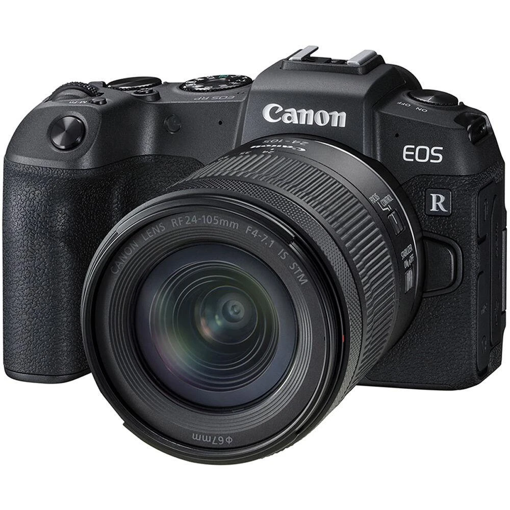 Objektyvas Canon EOS RP + RF 24-105mm F4-7.1 IS STM MILC 26,2 MP CMOS 6240 x 4160 pikseliai Juoda