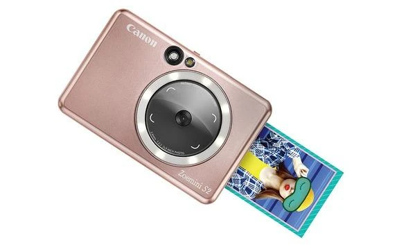 Canon Zoemini S2 mažų nuotraukų spausdintuvas ir fotoaparatas, Rausvo aukso