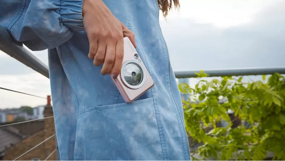 Canon Zoemini S2 mažų nuotraukų spausdintuvas ir fotoaparatas, Rausvo aukso