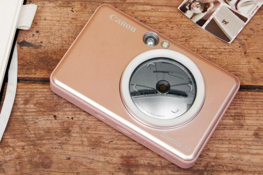 Canon Zoemini S2 mažų nuotraukų spausdintuvas ir fotoaparatas, Rausvo aukso