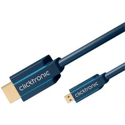 Clicktronic 70328 Micro-HDMI™ adapterio laidas su eternetu, 2m