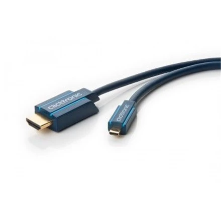 Clicktronic 70328 Micro-HDMI™ adapterio laidas su eternetu, 2m