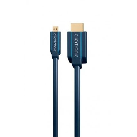 Clicktronic 70328 Micro-HDMI™ adapterio laidas su eternetu, 2m