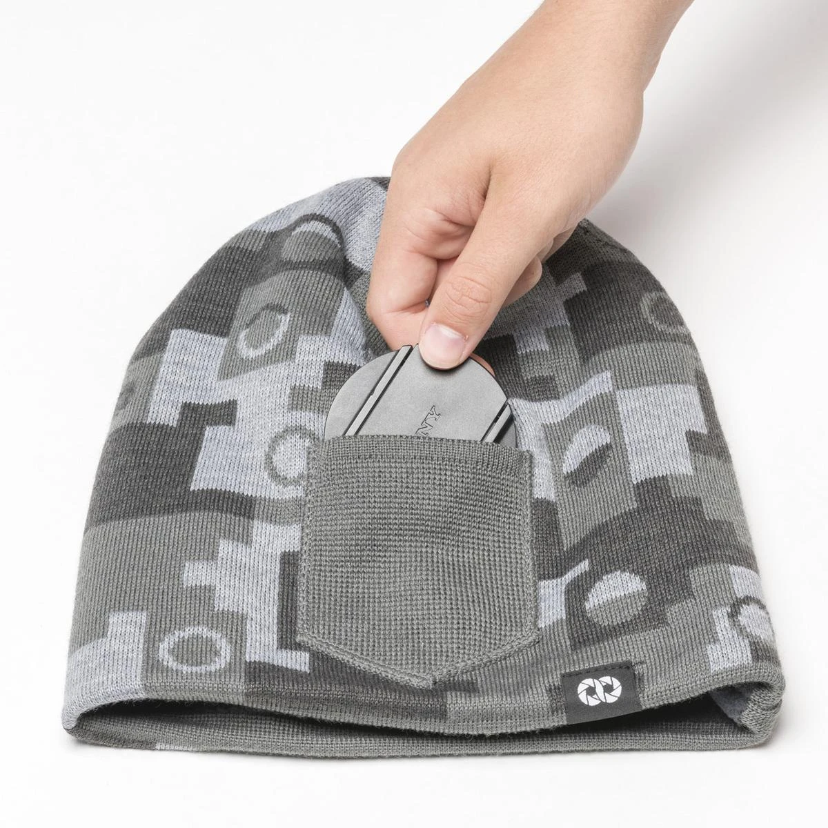 Kepurė - Cooph Beanie WINTER - Gray Camouflage