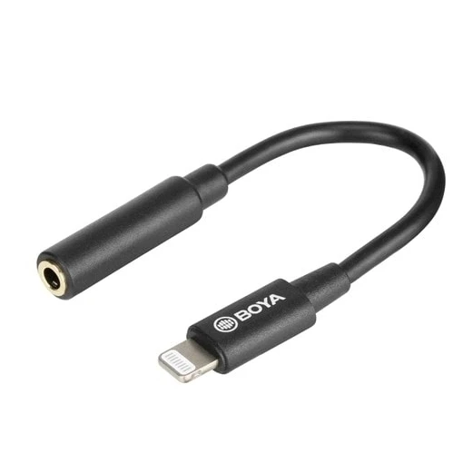 Adapteris iš TRRS į Lightning jungtį BOYA BY-K3 aprašymas - Prekės nuotrauka