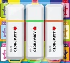 AgfaPhoto USB 3.0 Gen 1 32GB Color Mix MP3 aprašymas - Prekės nuotrauka
