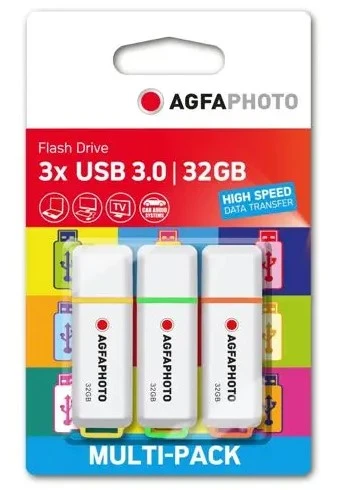 AgfaPhoto USB 3.0 Gen 1 32GB Color Mix MP3 aprašymas - Prekės nuotrauka