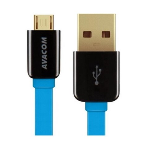 AVACOM MIC-40B USB CABLE - MICRO USB, 40CM, Mėlynas aprašymas - Prekės nuotrauka